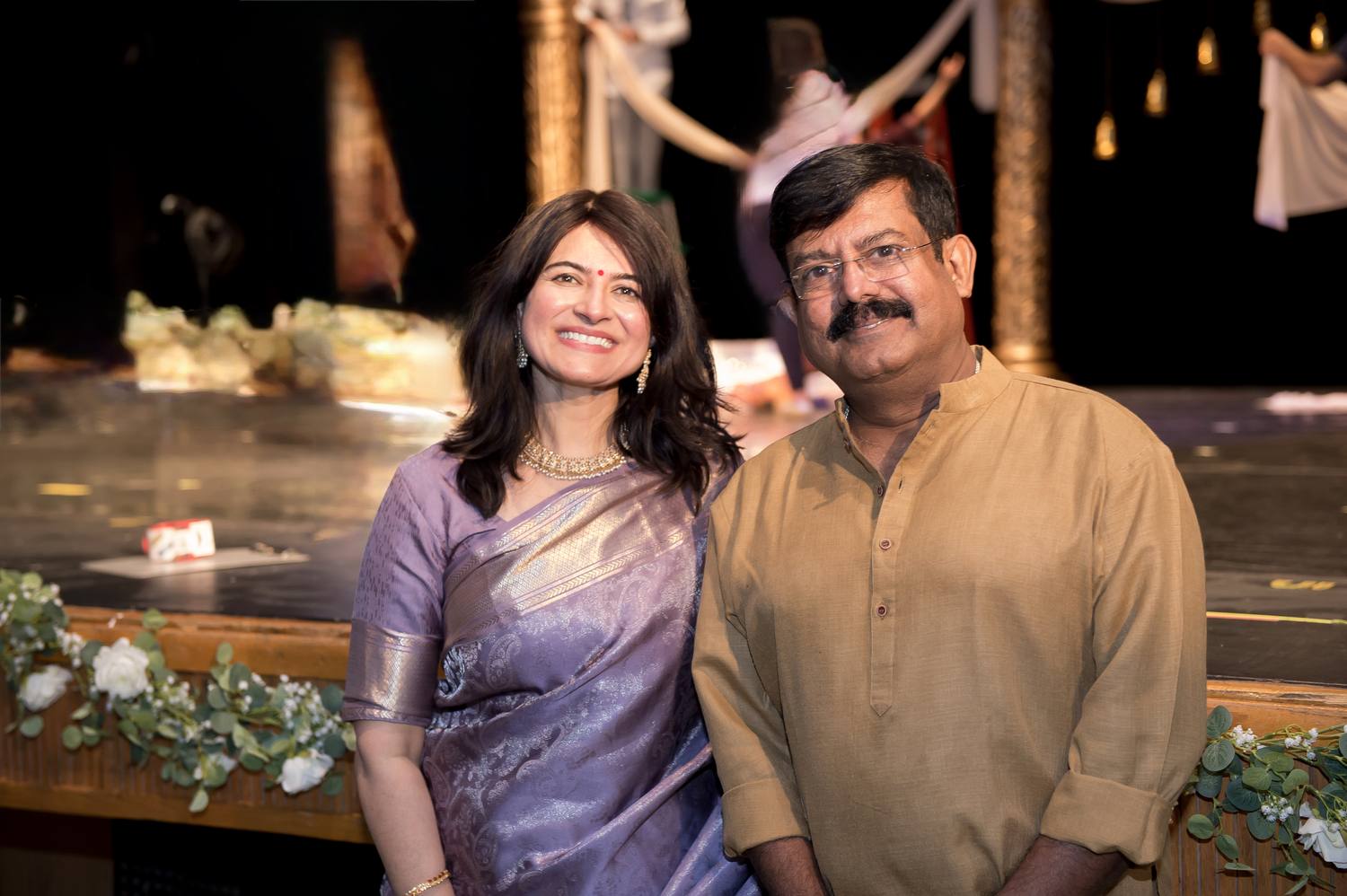 Mrs. Neha Patel with Guru Bijoy Shivram